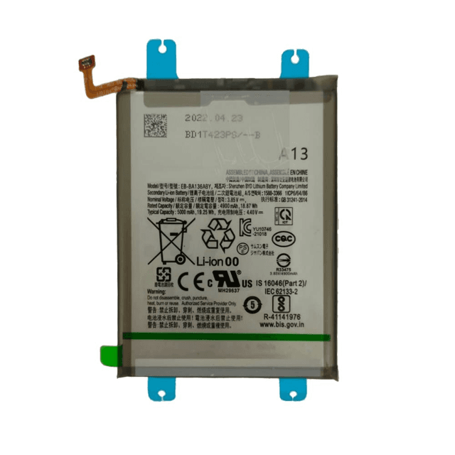 Batterie Premium pour Samsung Galaxy A13 5G 136B/Galaxy M13 5G M136 EB-BA136ABY