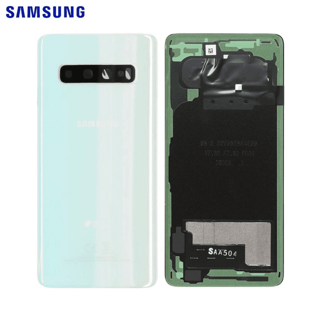 Cache Arrière Original Samsung Galaxy S10 G973 GH82-18378F Blanc
