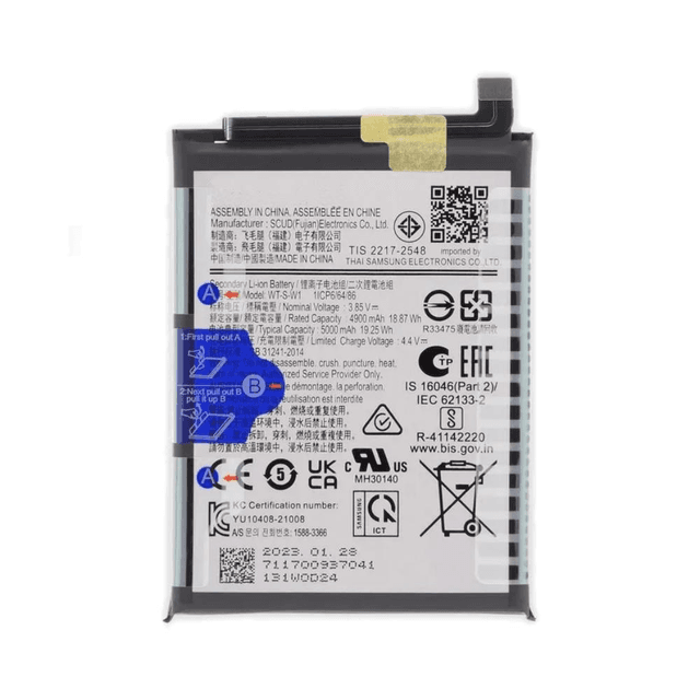 Batterie Premium pour Samsung Galaxy A14 5G A146P WT-S-W1