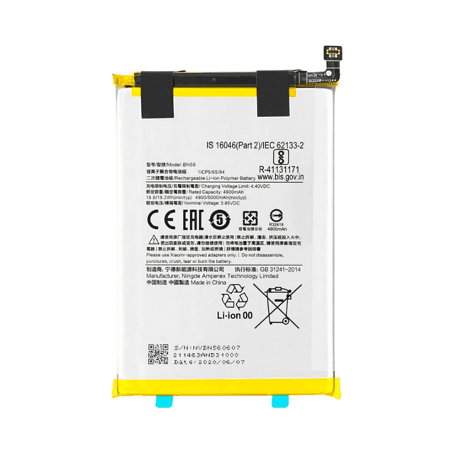 Batterie Premium Xiaomi Redmi 9A/Redmi 9C NFC/Redmi 10A/Redmi A1/Redmi A1+ BN56