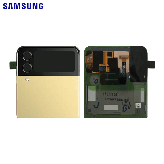 Cache Arrière Original Samsung Galaxy Z Flip 4 5G F721 GH97-27947G (Supérieur) Jaune