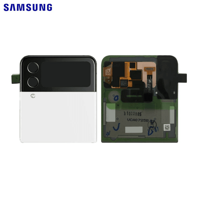 Cache Arrière Original Samsung Galaxy Z Flip 4 5G F721 GH97-27947F (Supérieur) Blanc