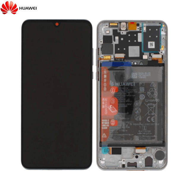 Bloc Écran Complet avec Châssis et Batterie Original Huawei P30 Lite 02352PJN Import Blanc