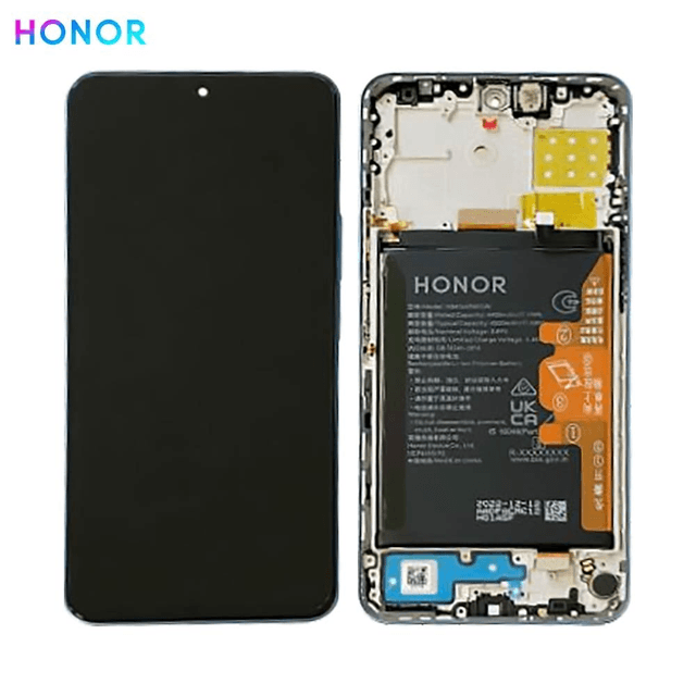 Bloc Écran Complet avec Châssis et Batterie Original Honor X8a/90 Lite 0235AEUJ Cyan Lake