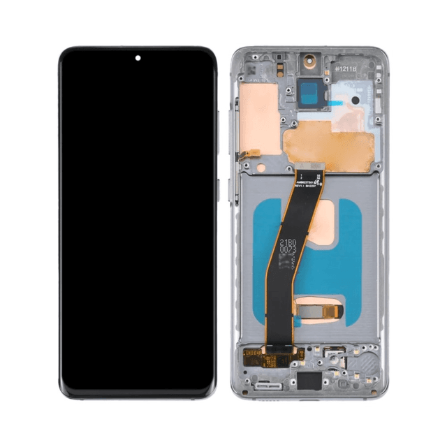 Ecran Tactile Oled avec Châssis Samsung Galaxy S20 G980/Galaxy S20 5G G981 Gris Cosmique