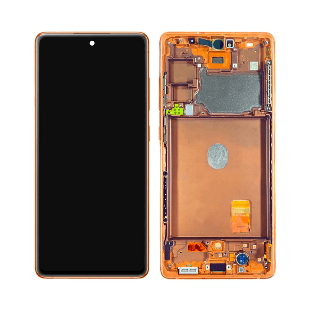 Ecran Tactile Oled avec Châssis Samsung Galaxy S20 FE 5G G781/Galaxy S20 FE 4G G780 Cloud Orange
