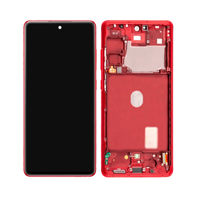 Ecran Tactile Oled avec Châssis Samsung Galaxy S20 FE 5G G781/Galaxy S20 FE 4G G780 Cloud Red