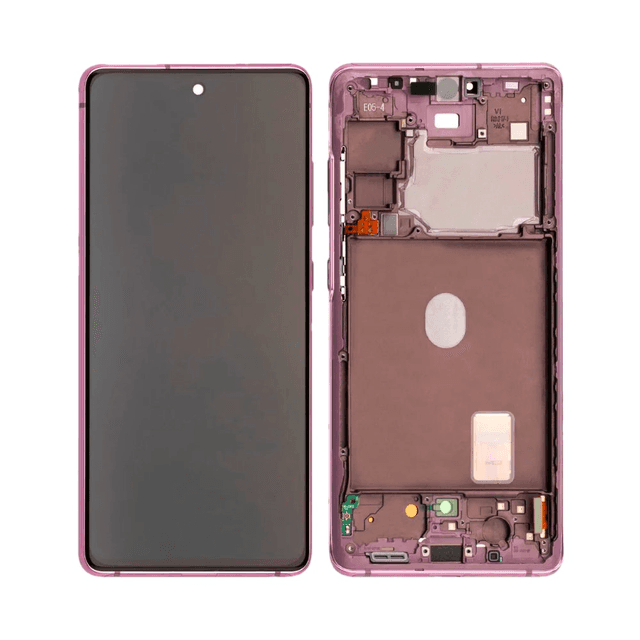 Ecran Tactile Oled avec Châssis Samsung Galaxy S20 FE 5G G781/Galaxy S20 FE 4G G780 Cloud Lavender