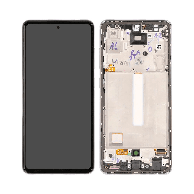 Ecran Tactile Oled avec Châssis Samsung Galaxy A52 5G A526/Galaxy A52 4G A525 Awesome White