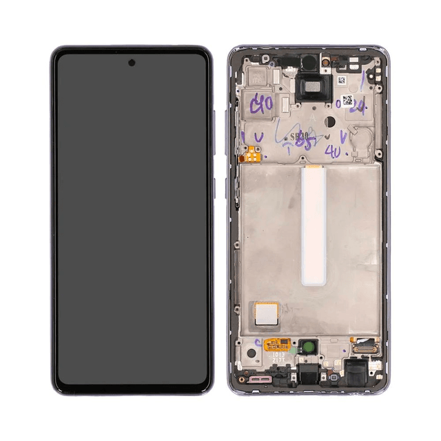 Ecran Tactile Oled avec Châssis Samsung Galaxy A52 5G A526/Galaxy A52 4G A525 Awesome Violet