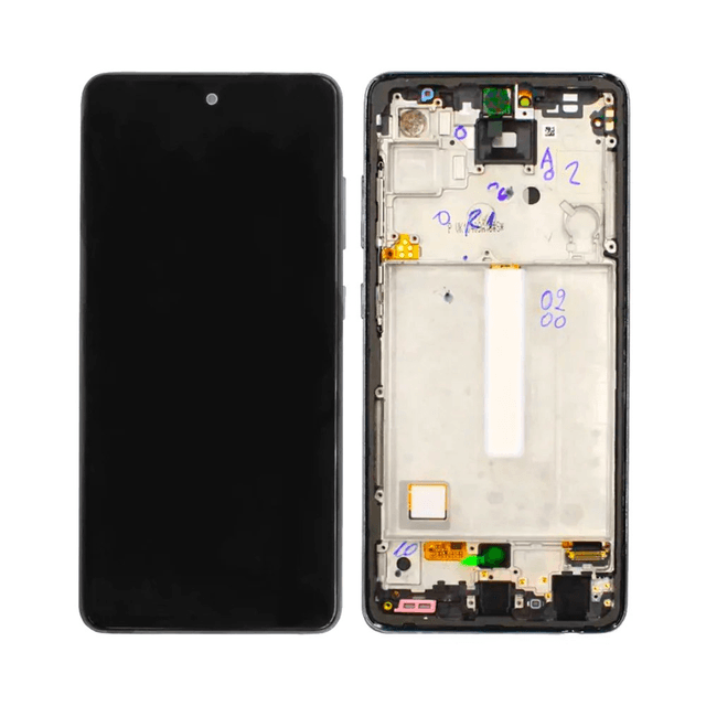Ecran Tactile Oled avec Châssis Samsung Galaxy A52 5G A526/Galaxy A52 4G A525 Awesome Black
