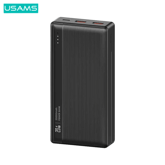 Batterie Externe Power Bank Usams US-CD204 PB71 20000mAh PD 20W QC3.0 Noir