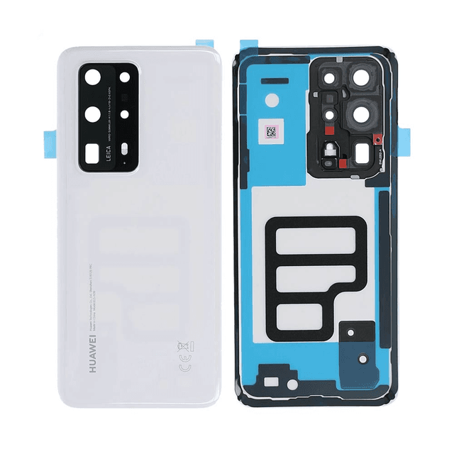Cache Arrière Premium Huawei P40 Pro Plus Blanc Céramique