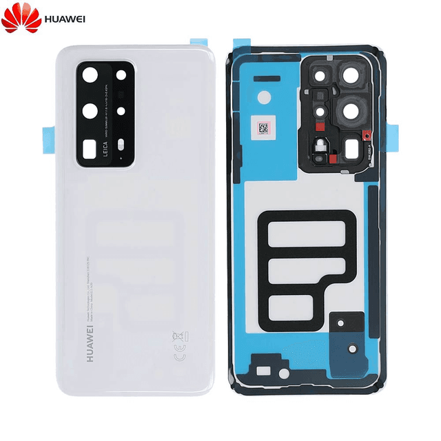 Cache Arrière Original Huawei P40 Pro Plus 02353SKS Blanc Céramique