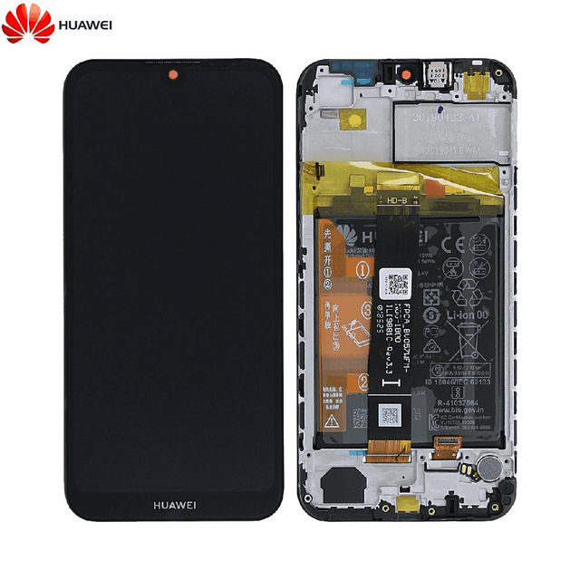 Bloc Écran Complet avec Châssis et Batterie Original Huawei Y5 2019 02352QNW Noir