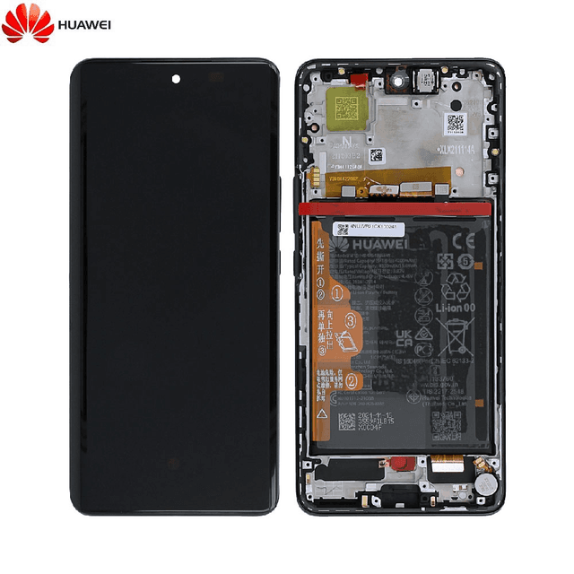 Bloc Écran Complet avec Châssis et Batterie Original Huawei Nova 9 02354NUJ Noir