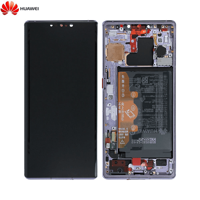 Bloc Écran Complet avec Châssis et Batterie Original Huawei Mate 30 Pro 02353HJH Argent