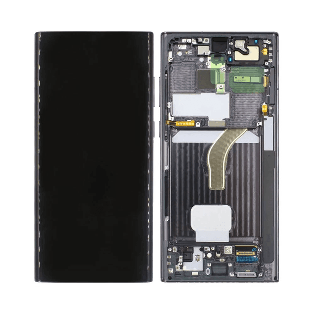 Ecran Tactile Oled avec Châssis Samsung Galaxy S22 Ultra S908 Noir