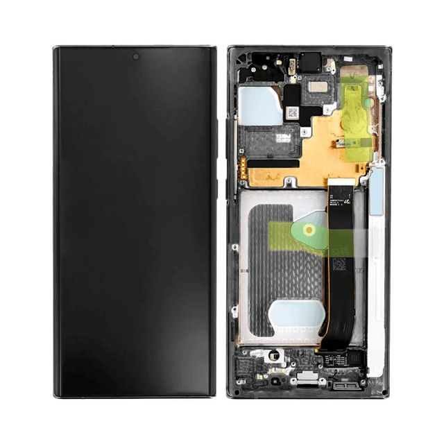 Ecran Tactile Oled avec Châssis Samsung Galaxy Note 20 Ultra 5G N986/Galaxy Note 20 Ultra N985 Noir