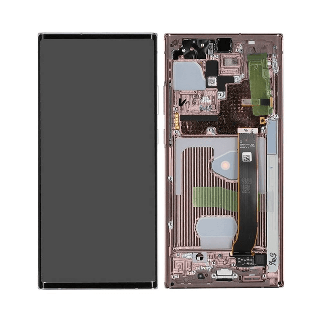Ecran Tactile Oled avec Châssis Samsung Galaxy Note 20 Ultra 5G N986/Galaxy Note 20 Ultra N985 Bronze Mystique