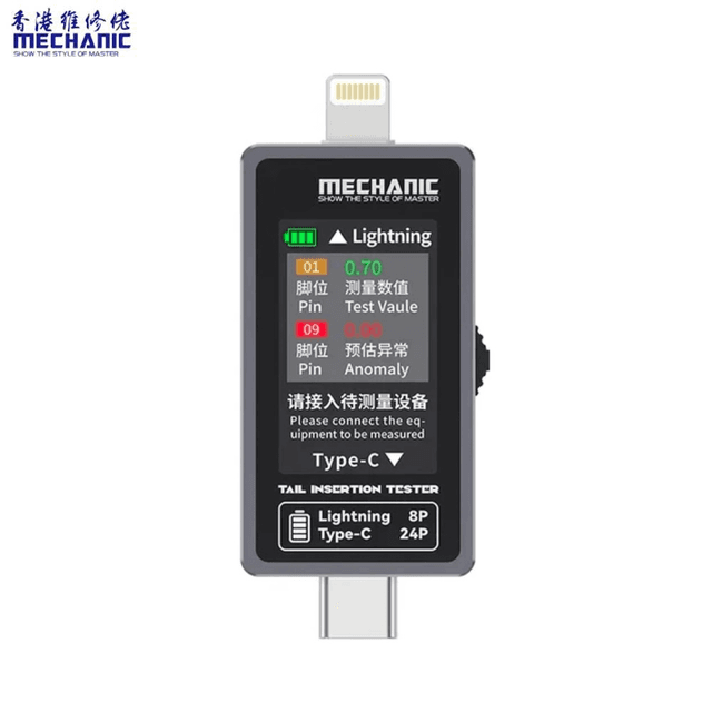 Outil de Diagnostic Mechanic T-824 Lightning + Type-C (Apple, Android et PC)