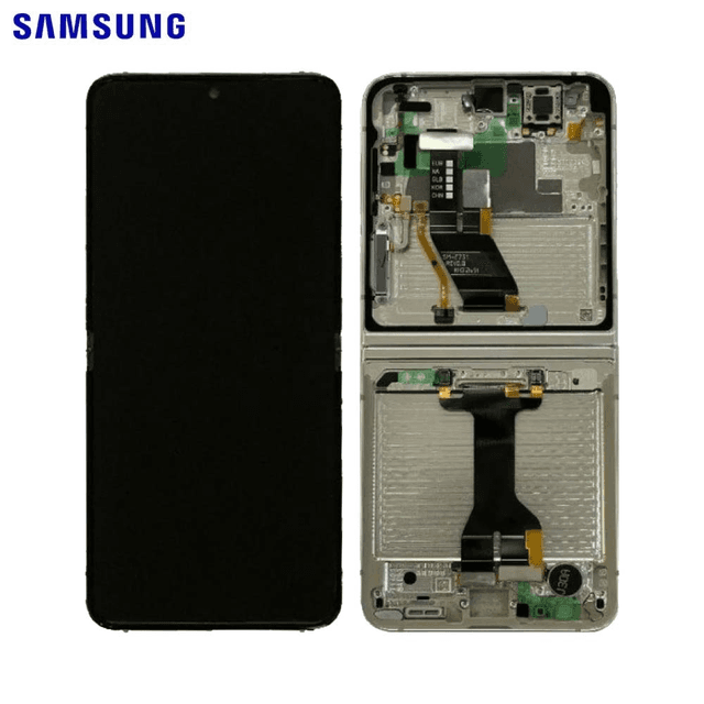 Ecran Tactile Original Samsung Galaxy Z Flip 5 5G F731 GH82-31827B GH82-31828B Crème