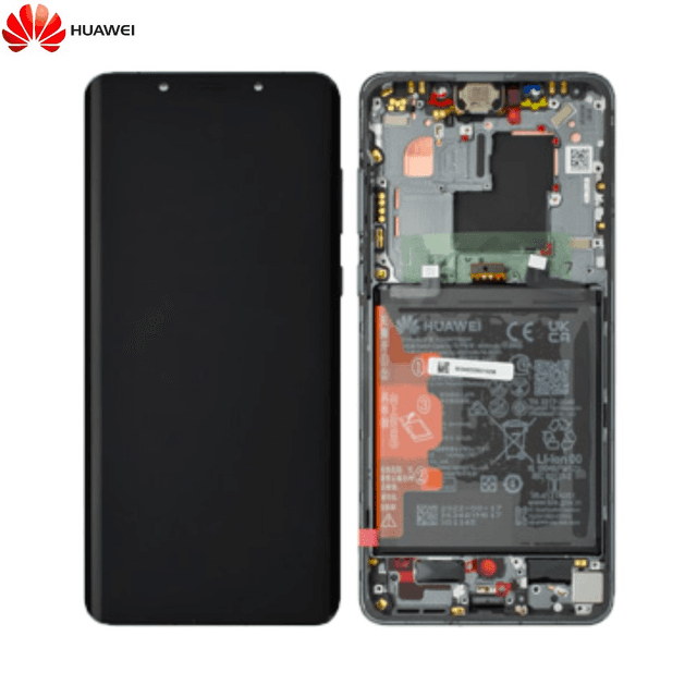 Bloc Écran Complet avec Châssis et Batterie Original Huawei Mate 50 Pro 02355EGA Noir