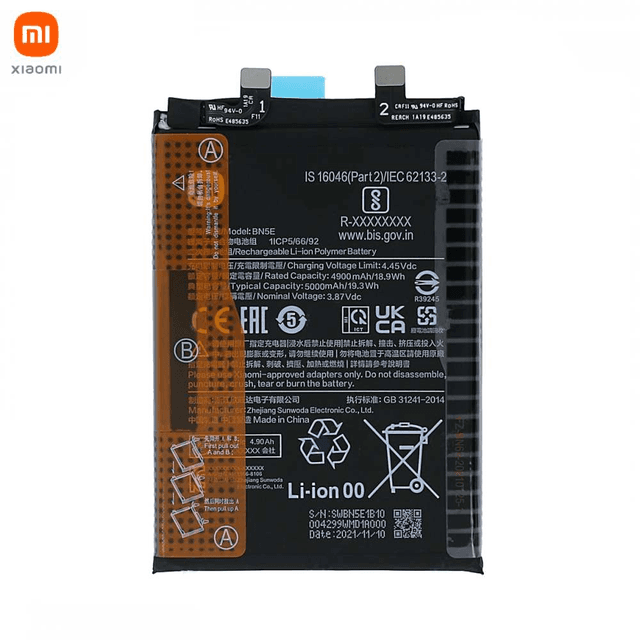 Batterie Original Xiaomi Redmi Note 11 Pro 5G/Poco X4 Pro 5G/Redmi Note 12 Pro 4G 46020000CQ1G BN5E
