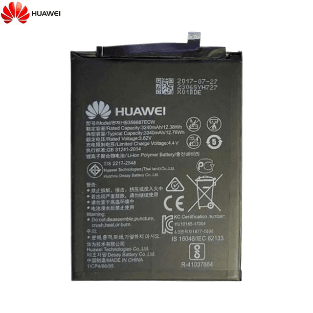 Batterie Original Huawei Mate 10 Lite/P30 Lite/P Smart Plus 2018/P30 Lite New Edition Honor 7X 24022306 24022572 24022598 24022618 24022698 24022872 24022977 HB356687ECW