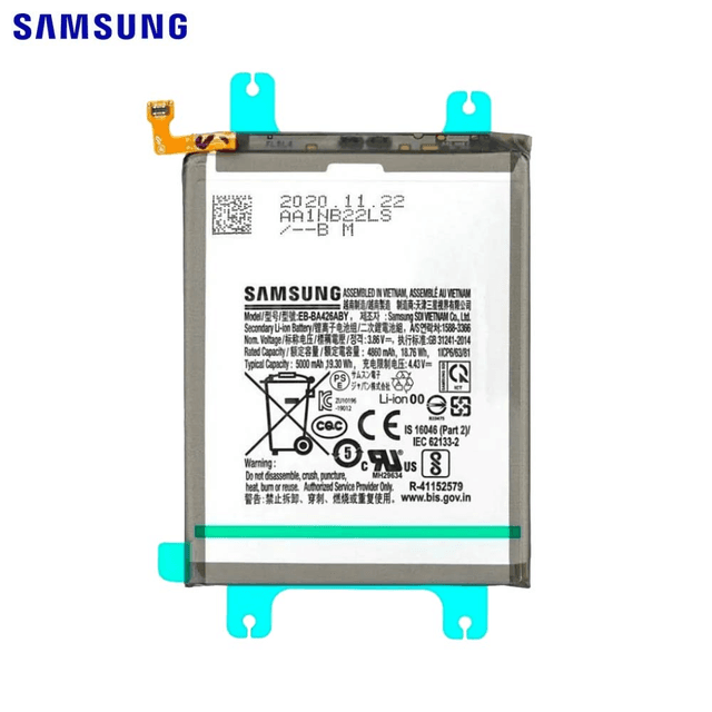 Batterie Original Samsung Galaxy A42 5G A426/Galaxy A32 5G A326/Galaxy A72 4G A725/Galaxy A72 5G A726/Galaxy M32 M325/Galaxy M22 M225 GH82-24377A GH82-25123A EB-BA426ABY