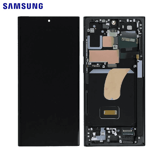 Ecran Tactile Original Samsung Galaxy S23 Ultra 5G S918 GH82-30465E Graphite / Rouge