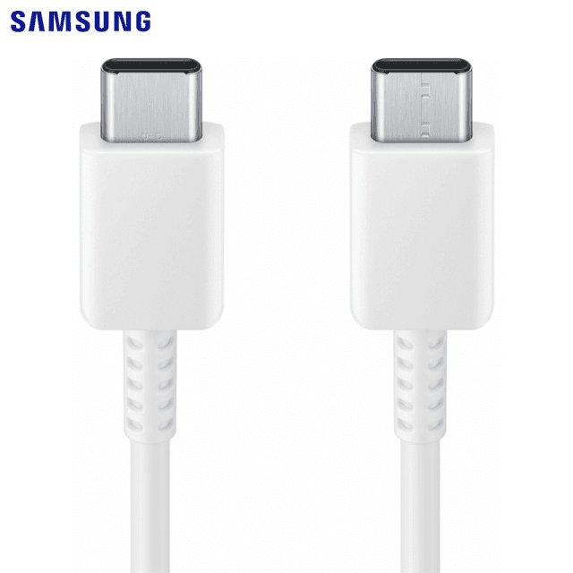 Câble Data Type-C vers Type-C Samsung EP-DA705BWE 25W 3A (1m) GP-TOU021RFBWW Bulk Blanc