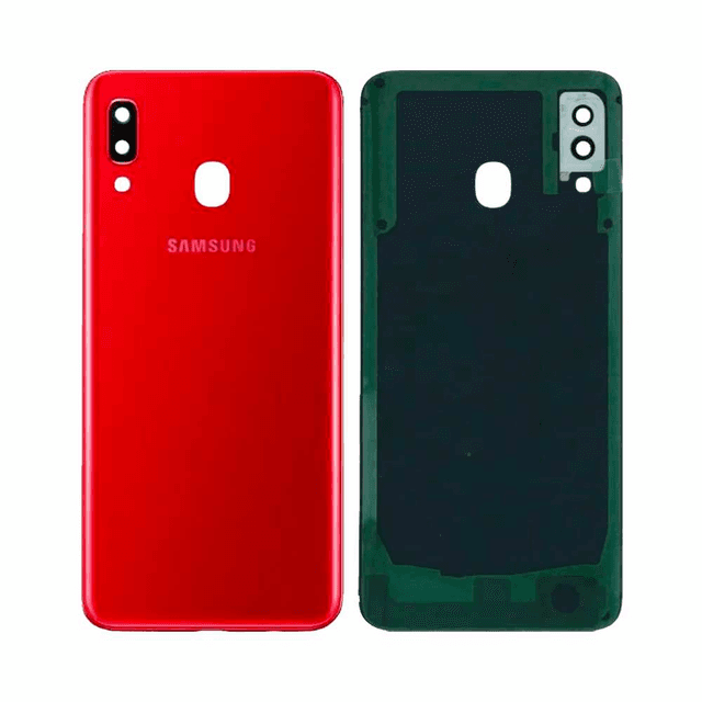 Cache Arrière Premium Samsung Galaxy A20 A205 Rouge