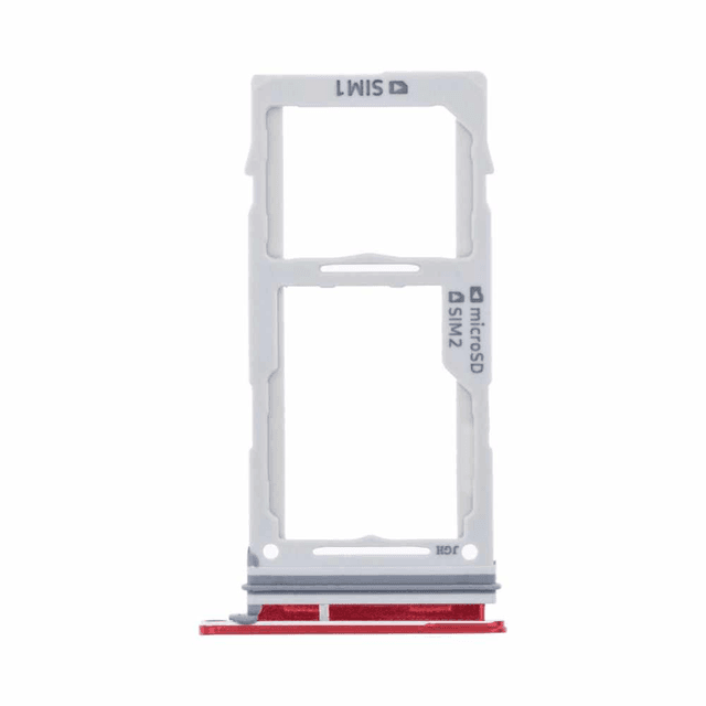 Tiroir Sim Premium Samsung Galaxy S10e G970/Galaxy S10 G973/Galaxy S10 Plus G975 Rouge