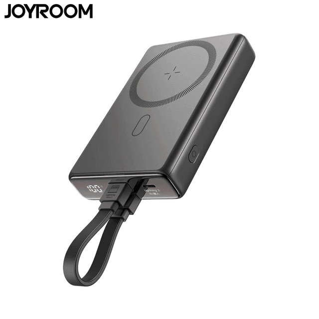 Batterie Externe Power Bank sans Fil Magnétique JOYROOM JR-PBM01 10000mAh 20W (avec Câble Lightning vers Type-C) Noir