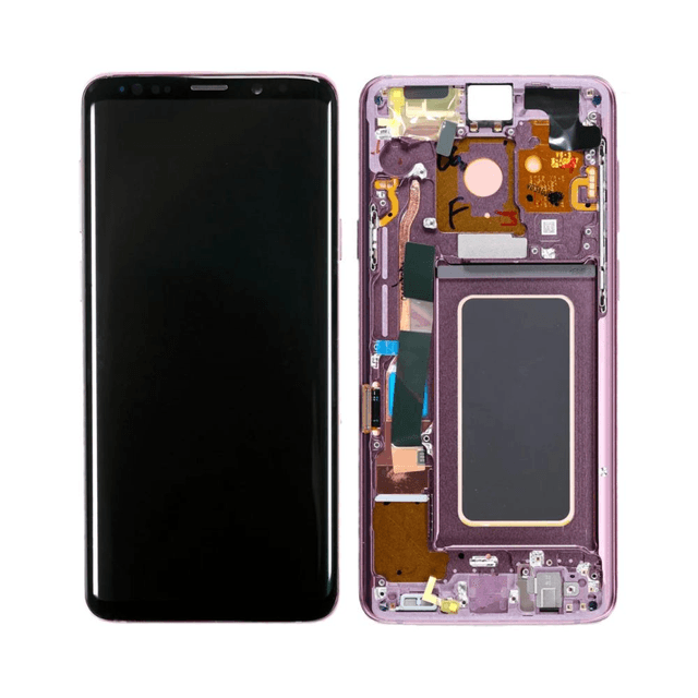 Ecran Tactile Soft Oled avec Châssis Samsung Galaxy S9 Plus G965 Orchidée