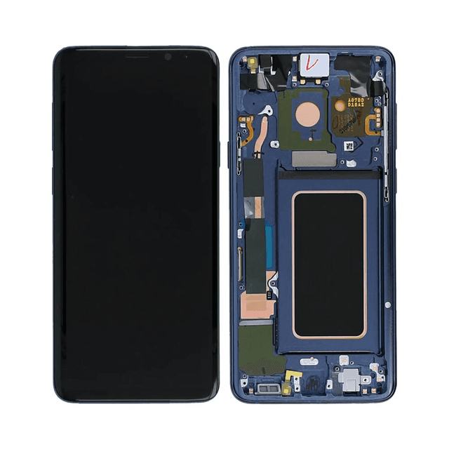 Ecran Tactile Soft Oled avec Châssis Samsung Galaxy S9 Plus G965 Bleu
