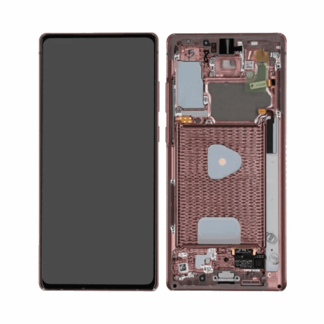 Ecran Tactile Soft Oled avec Châssis Samsung Galaxy Note 20 5G N981/Galaxy Note 20 N980 Bronze Mystique