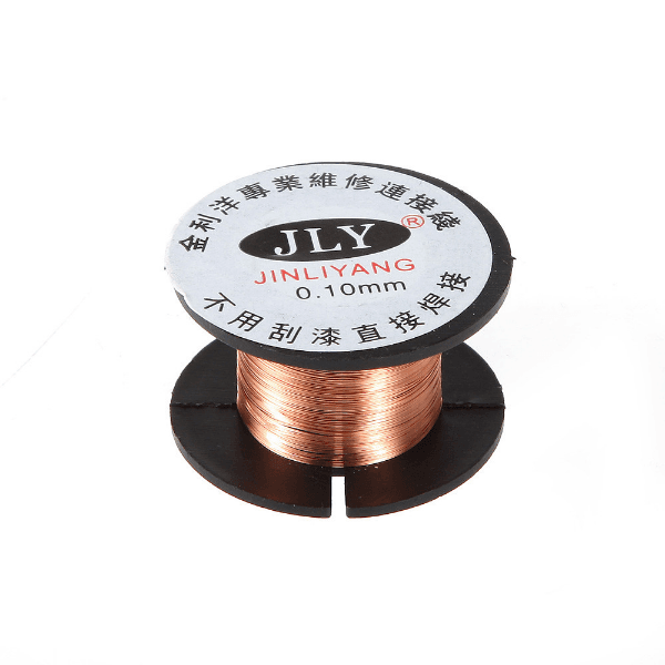 Fil de Cuivre JLY Émaillé Isolé 0.10 mm