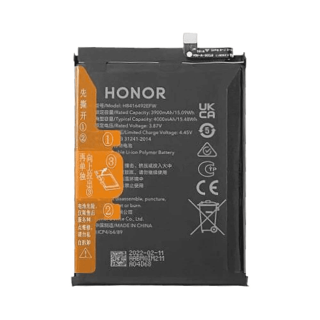 Batterie Original Pulled (PIEC) Honor X8 HB416492EFW