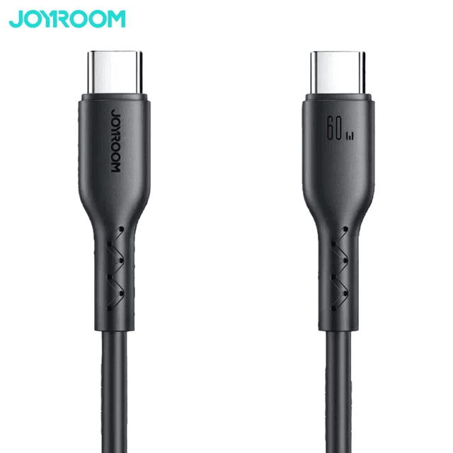 Câble Data Type-C vers Type-C JOYROOM SA26-CC3 Flash-Charge Series 60W (1m) Noir