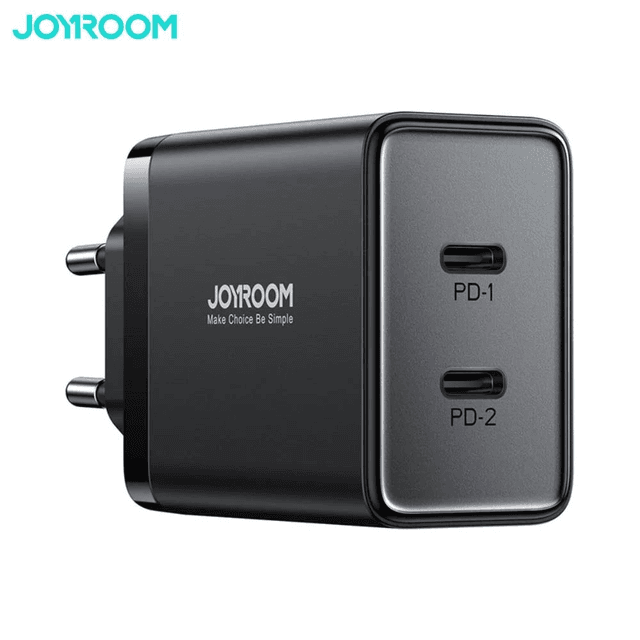 Chargeur Secteur Multi JOYROOM JR-TCF09 Double Type-C PD 40W Noir