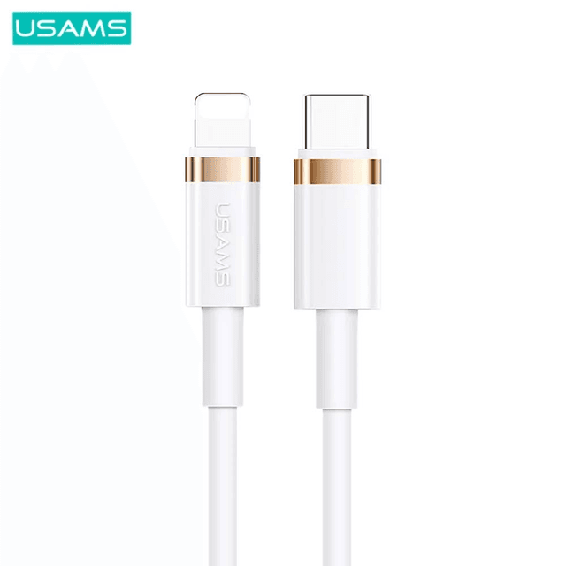 Câble Data Type-C vers Lightning Usams SJ484 U63 Blanc