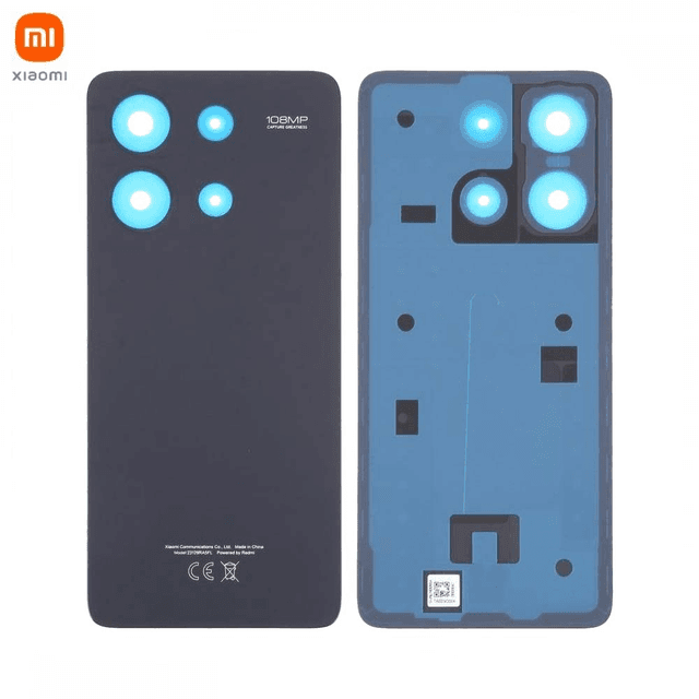Cache Arrière Original Xiaomi Redmi Note 13 4G 56001000N700 5600040N7N00 Noir Minuit