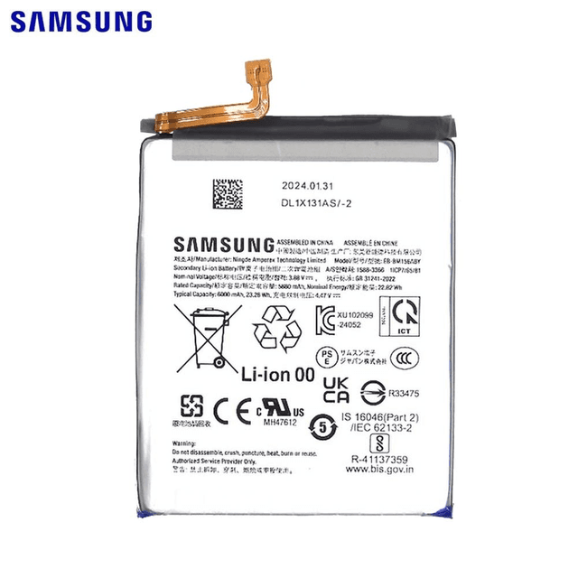 Batterie Original Samsung Galaxy M15 5G M156/Galaxy M35 5G M356 GH82-34686A EB-BM156ABY