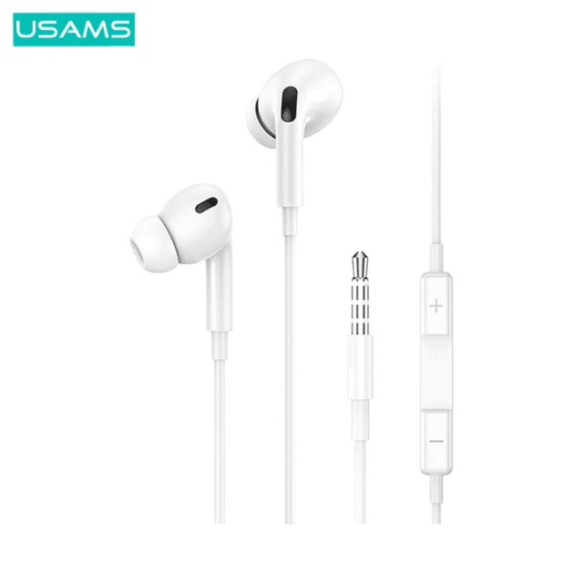 Écouteurs Filaires Jack 3.5mm Usams US-SJ451 3.5mm Blanc