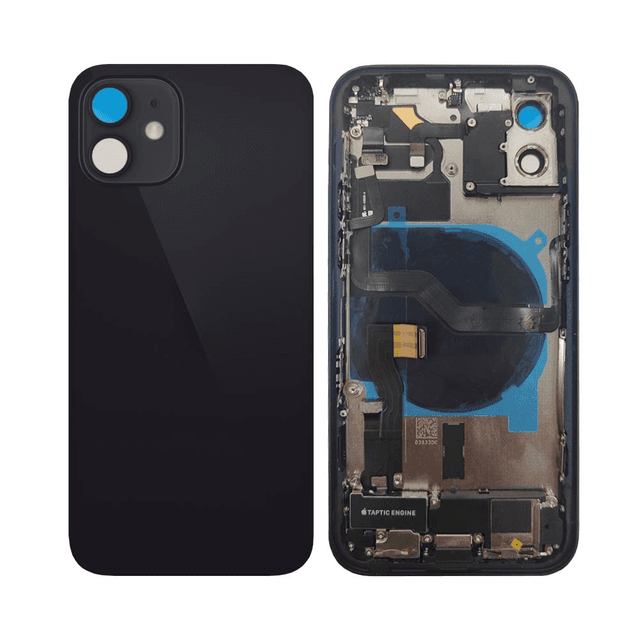 Coque de Réparation Complète Aftermarket Apple iPhone 12 (Version US) Noir