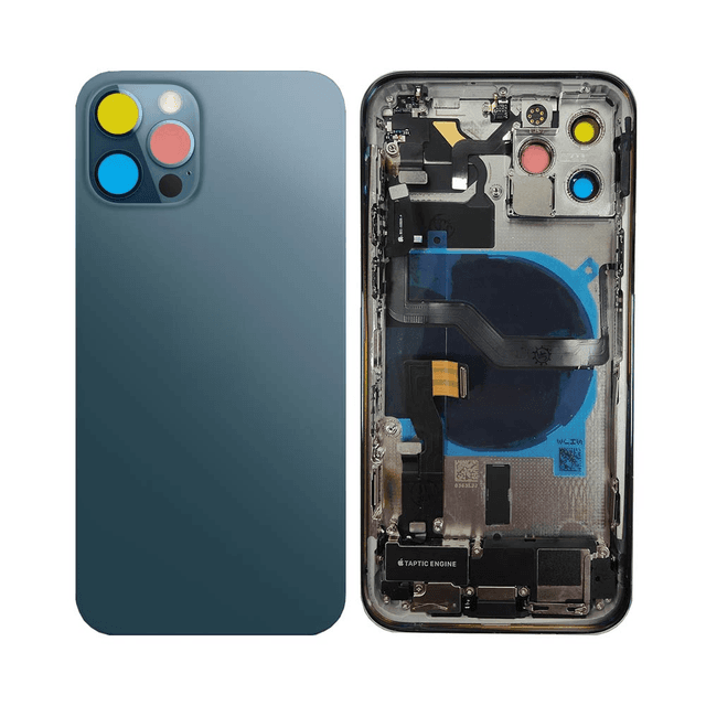 Coque de Réparation Complète Refurb (PIEC) Apple iPhone 12 Pro (Version US) Bleu Pacifique
