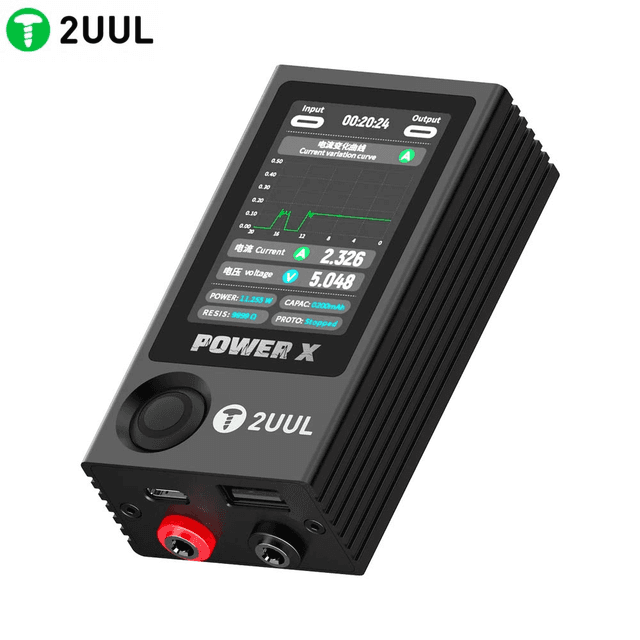 Outil de Diagnostic 2UUL PW11 Power X Tensione Amperaggio (USB + Type-C + Spina a Banana)