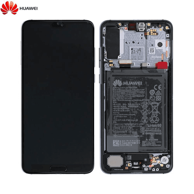 Bloc Écran Complet avec Châssis et Batterie Original Huawei P20 Pro 02351WTP Bleu